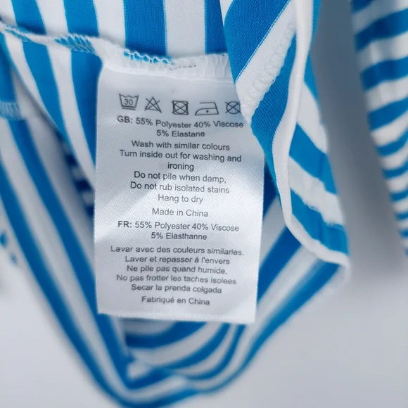 Joanie Striped Shark Top Size Small - Picture 13 of 14